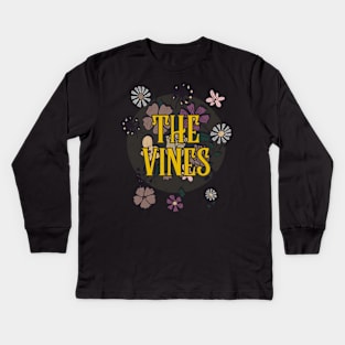 Aesthetic Vines Proud Name Flowers Retro Styles Kids Long Sleeve T-Shirt